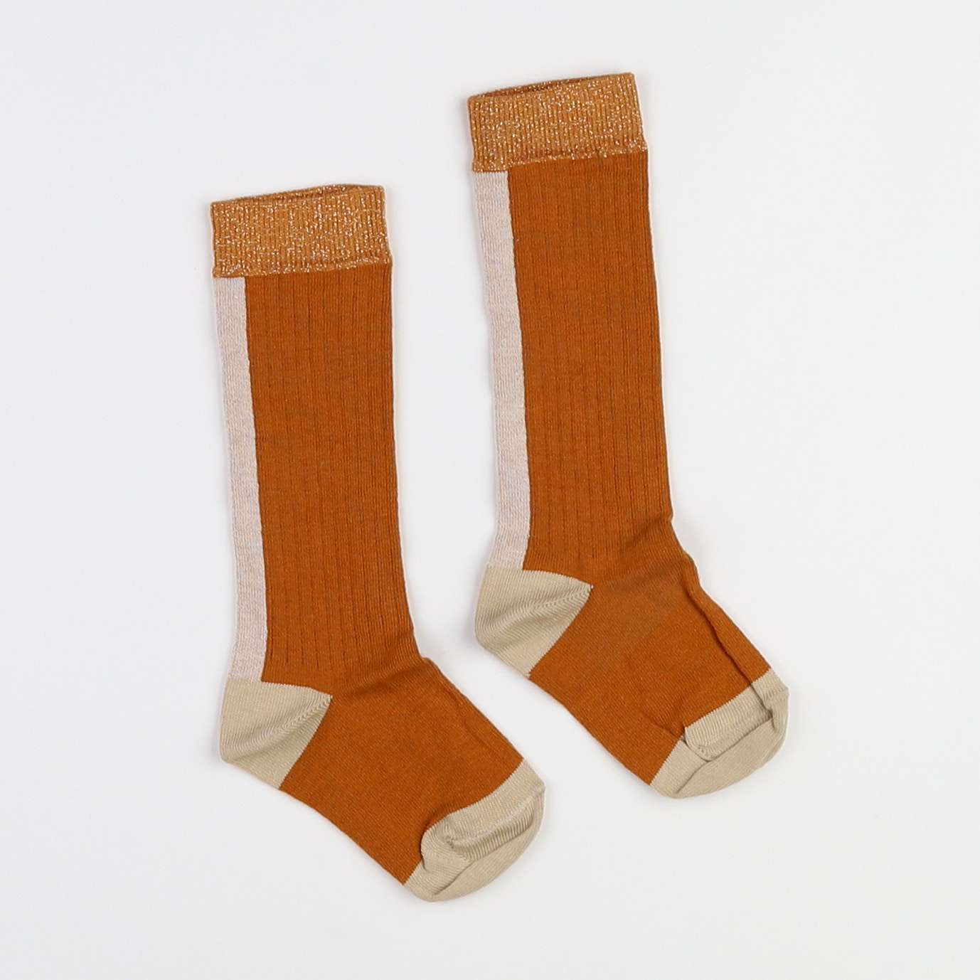 Longlivethequeen  - chaussettes marron (neuf) - 10 ans