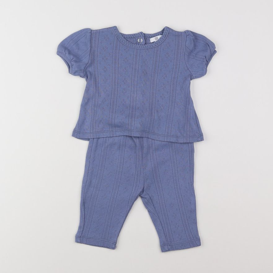 La Redoute - ensemble bleu - 3 mois