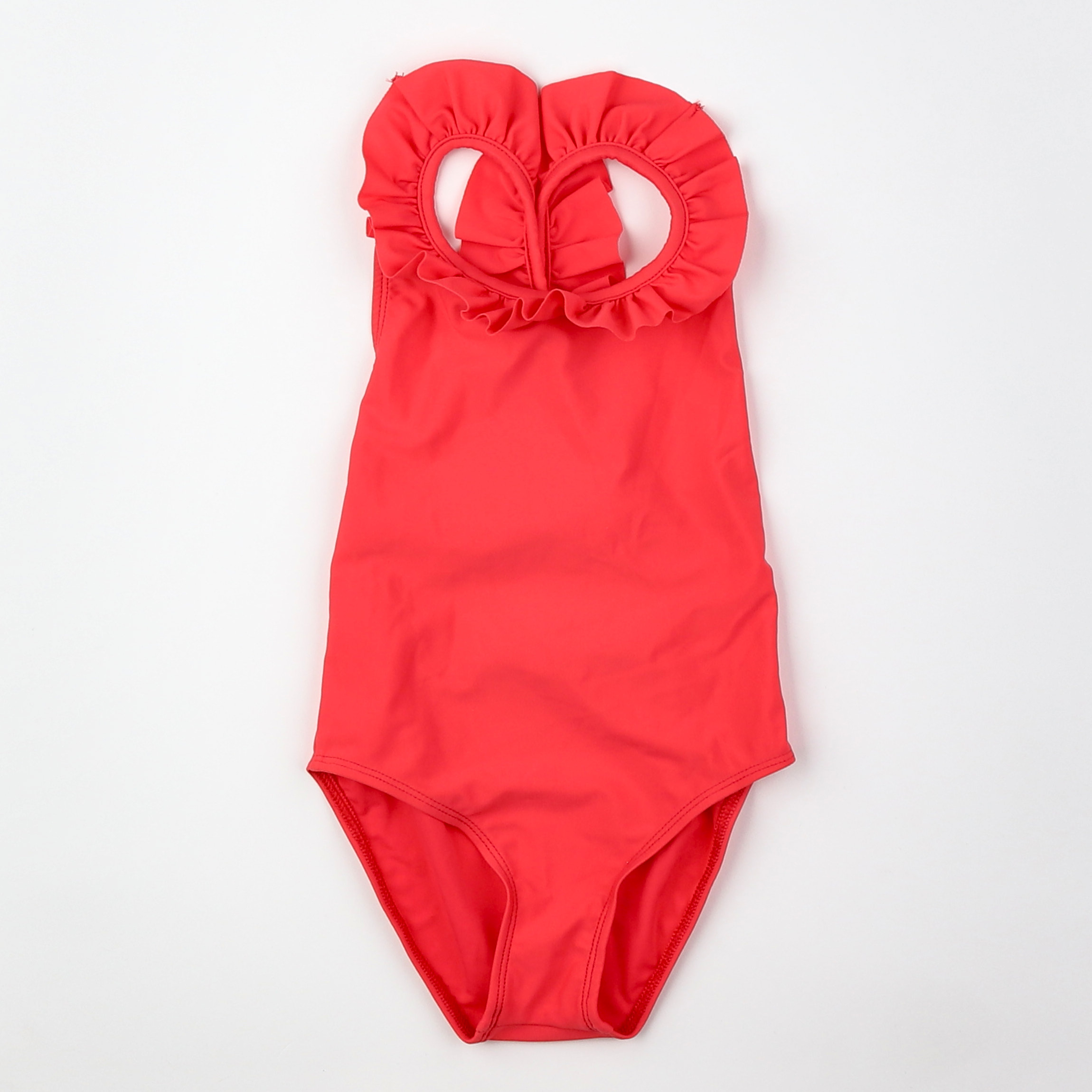 Canopea - maillot de bain rouge, rose dos croisé (neuf) - 1/2 ans