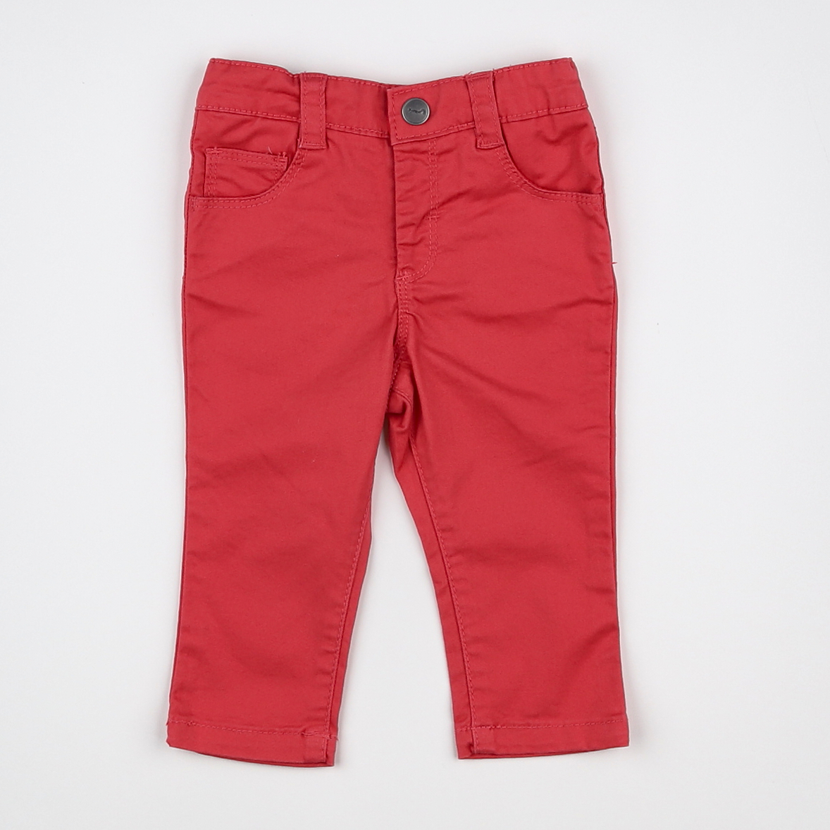 Cyrillus - pantalon rouge - 9 mois