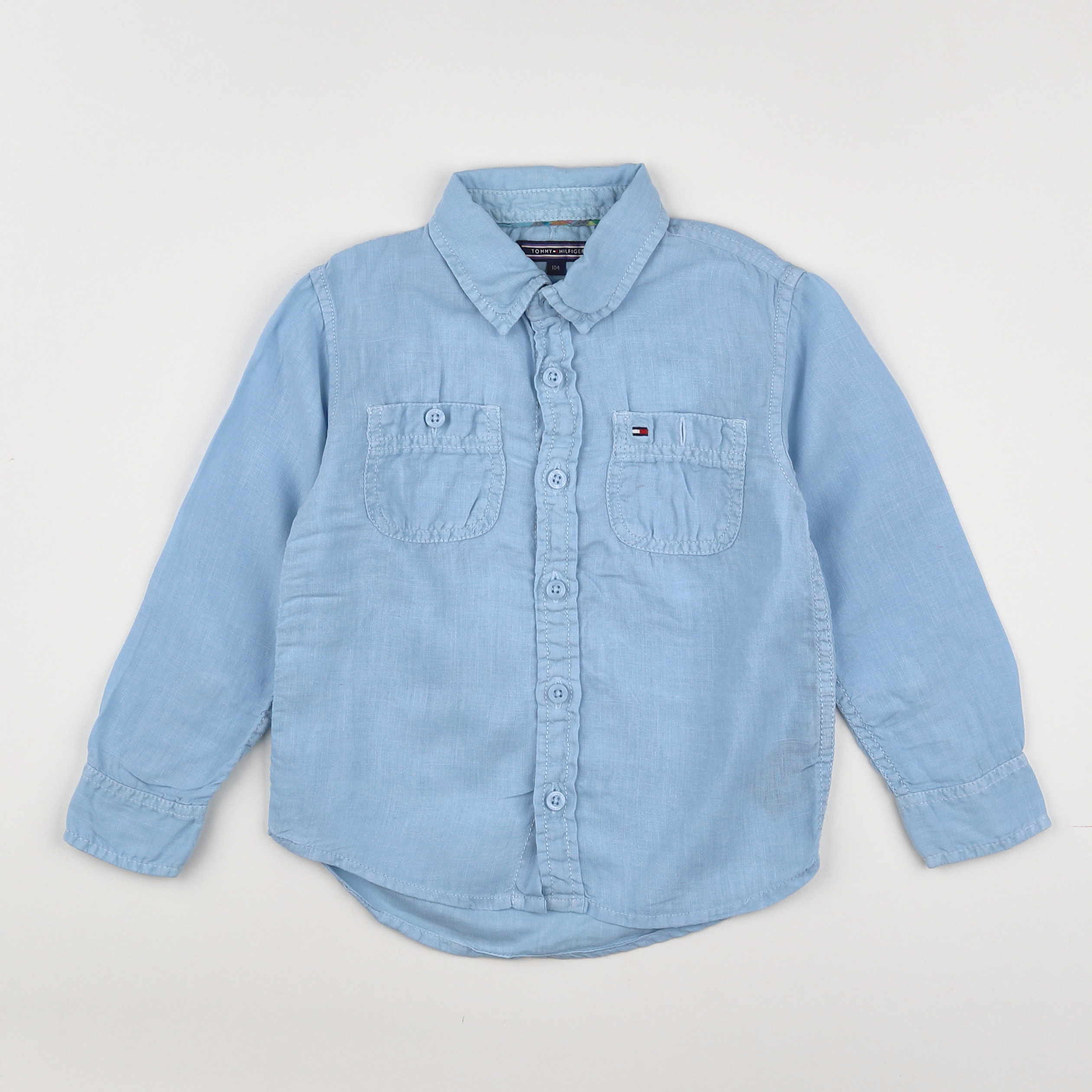 Tommy Hilfiger - chemise bleu - 4 ans