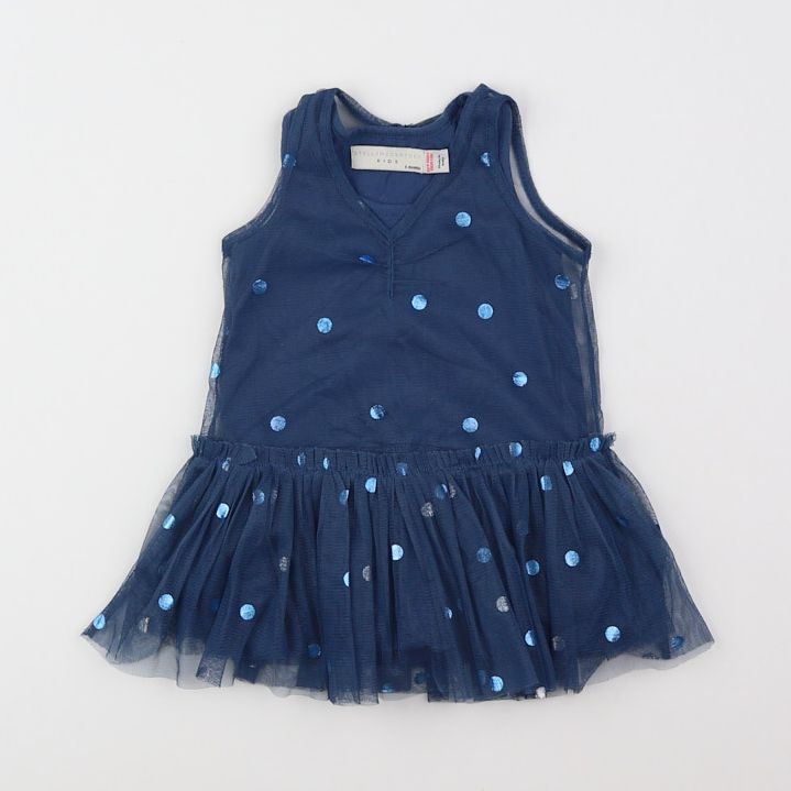 Stella McCartney Kids - robe bleu - 6 mois