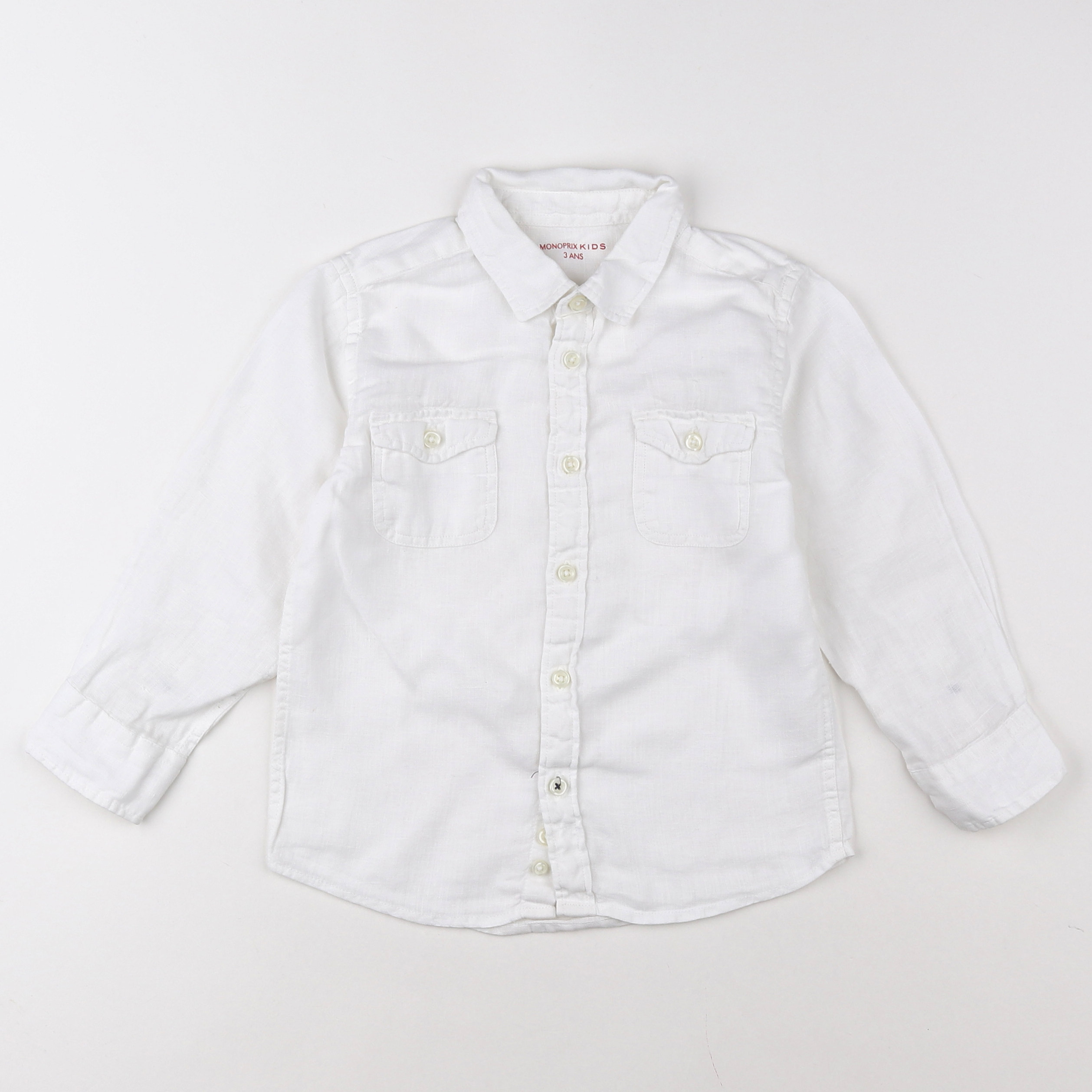 Monoprix - chemise blanc - 3 ans