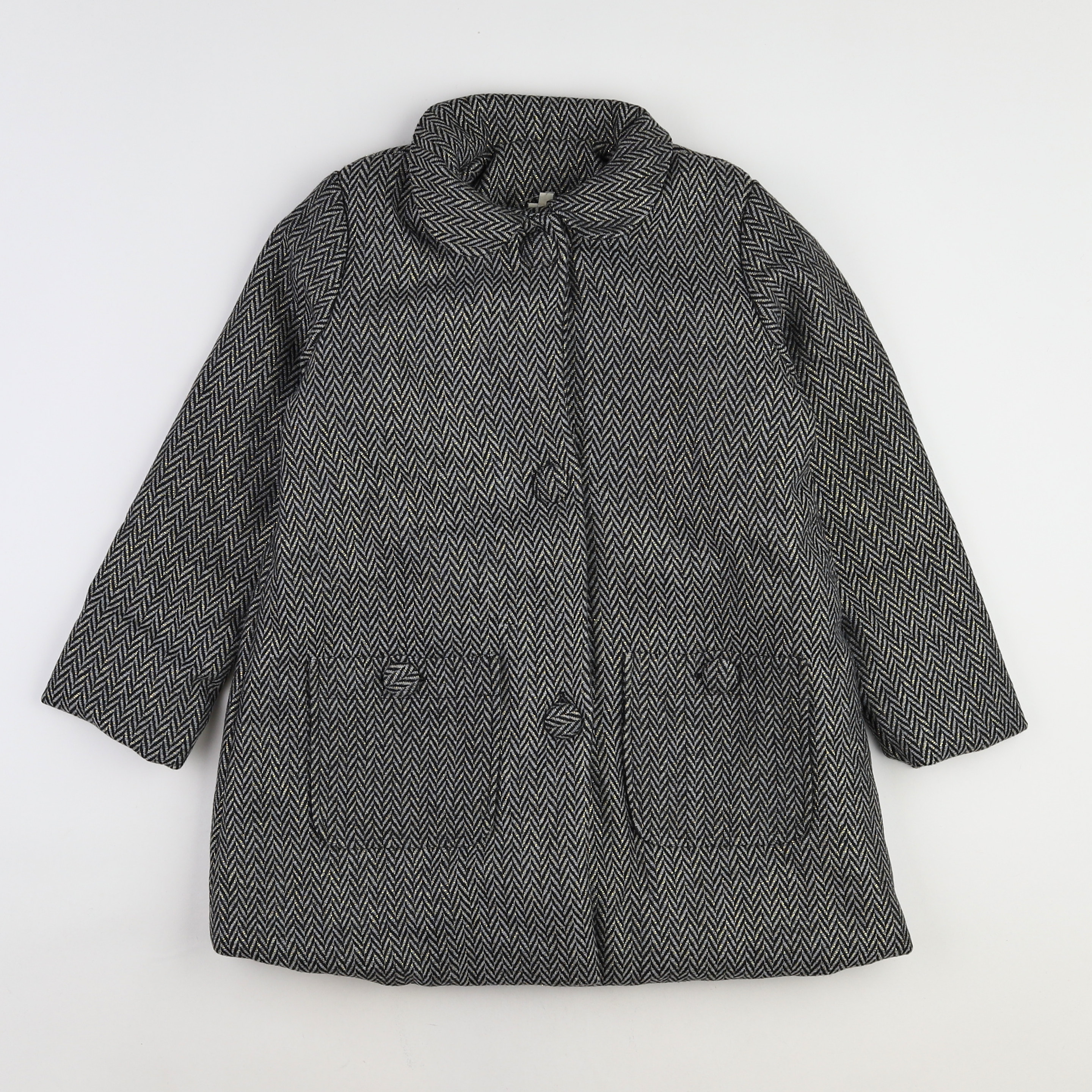 Bonton - manteau gris - 12 ans