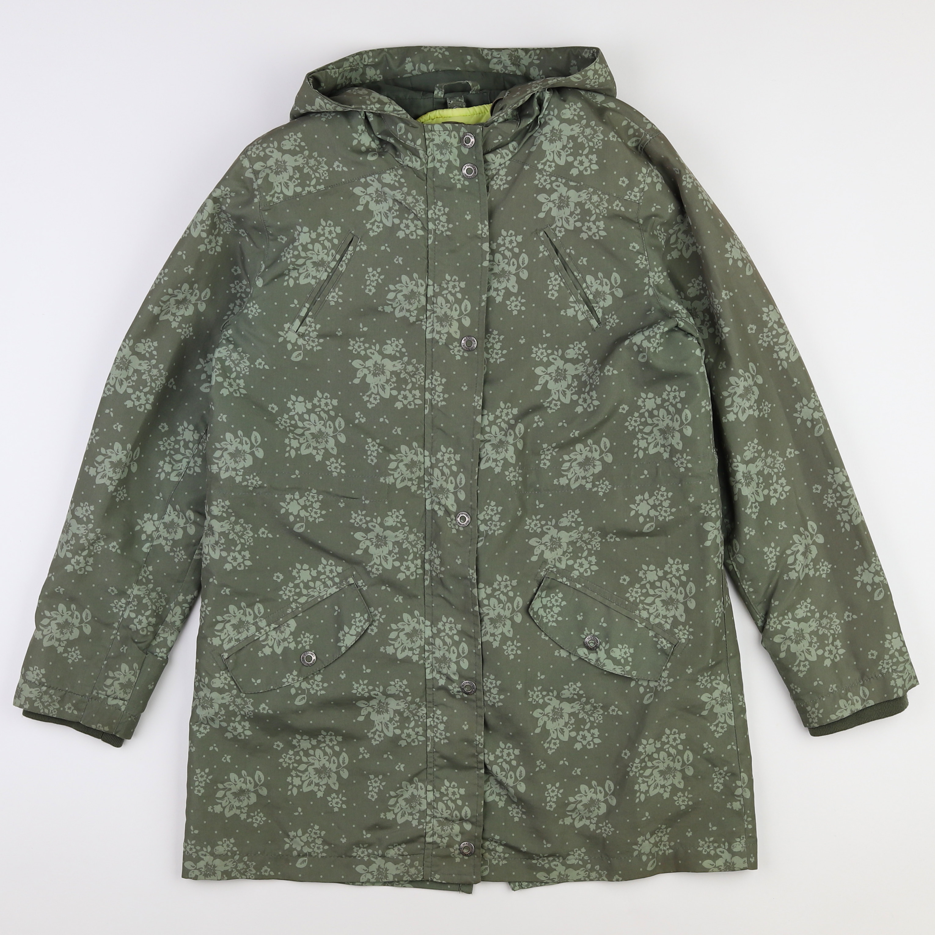 Vertbaudet - manteau vert - 12 ans