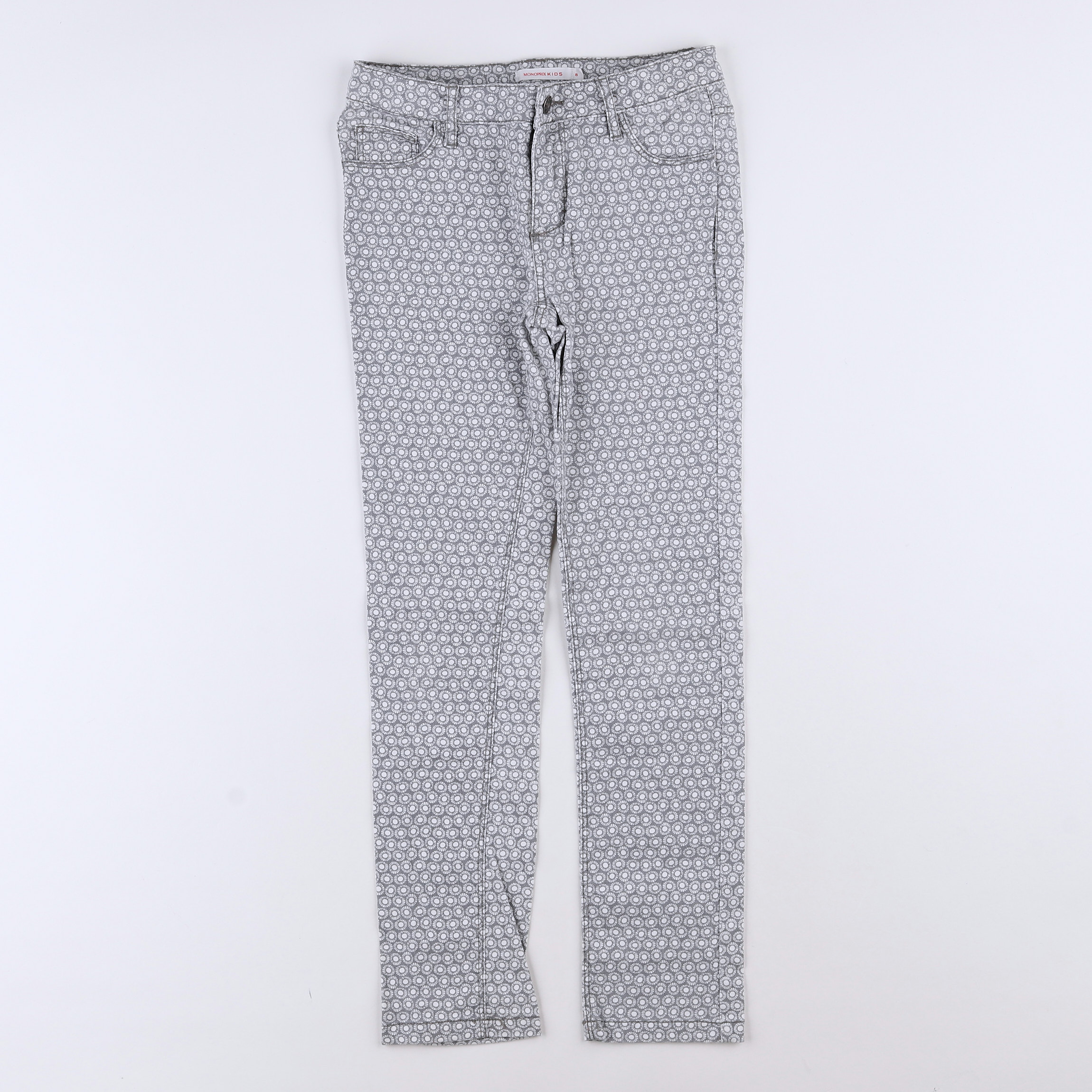 Monoprix - pantalon gris - 8 ans