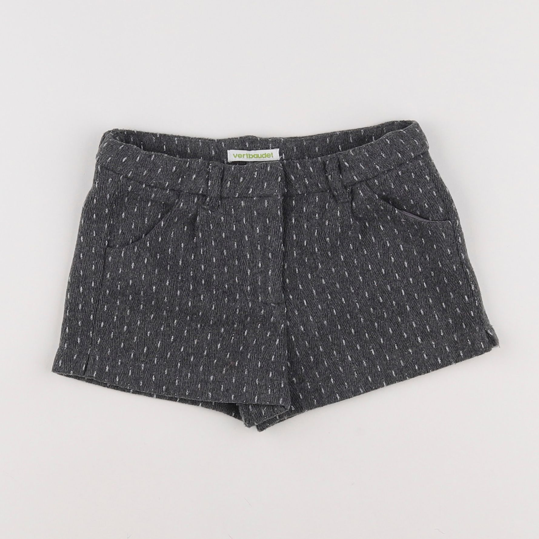 Vertbaudet - short gris - 6 ans