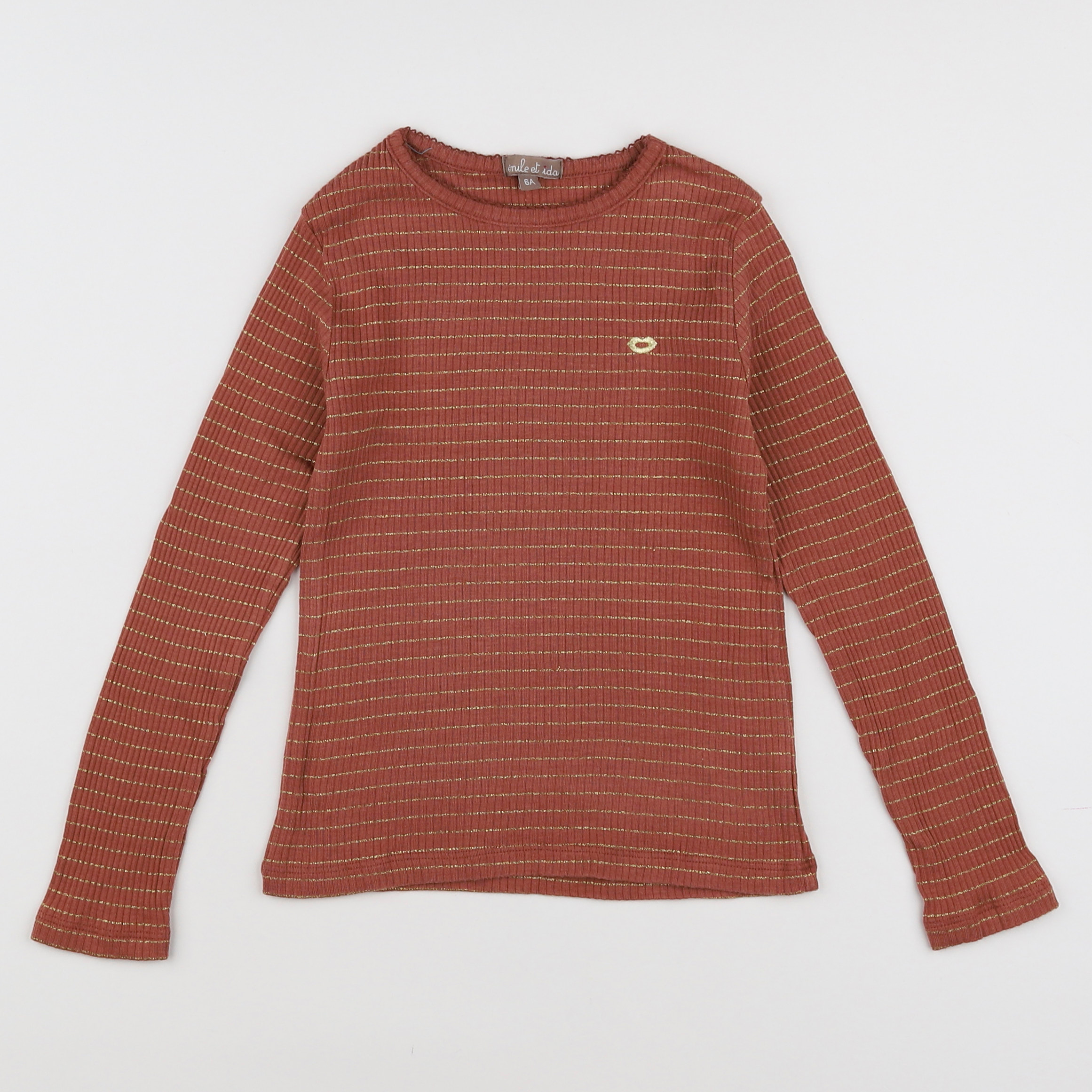 Emile et Ida - tee-shirt marron - 6 ans