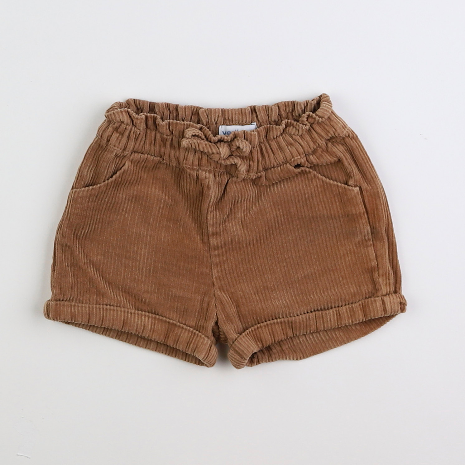 Vertbaudet - short marron - 12 mois