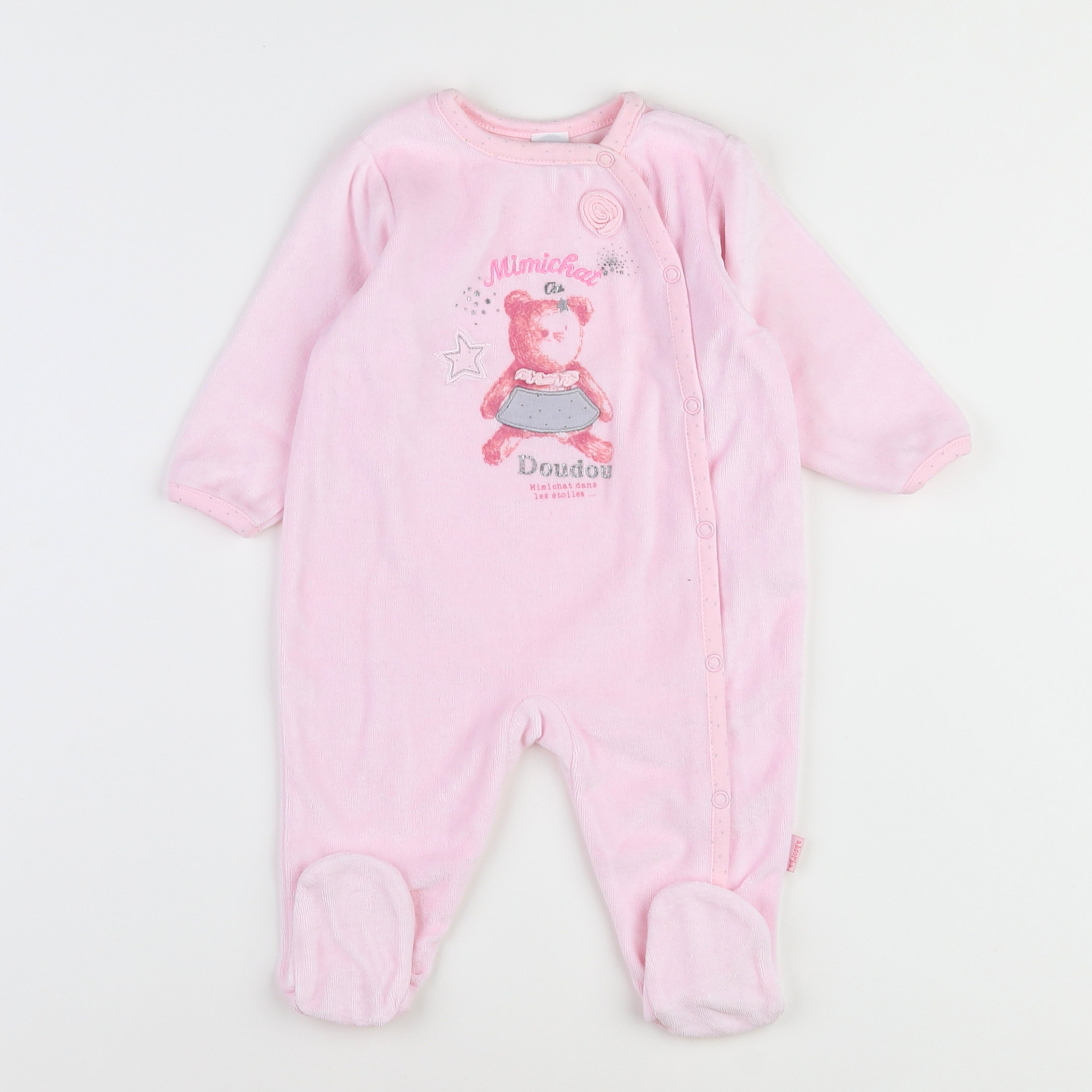 Absorba - pyjama velours rose - 9 mois