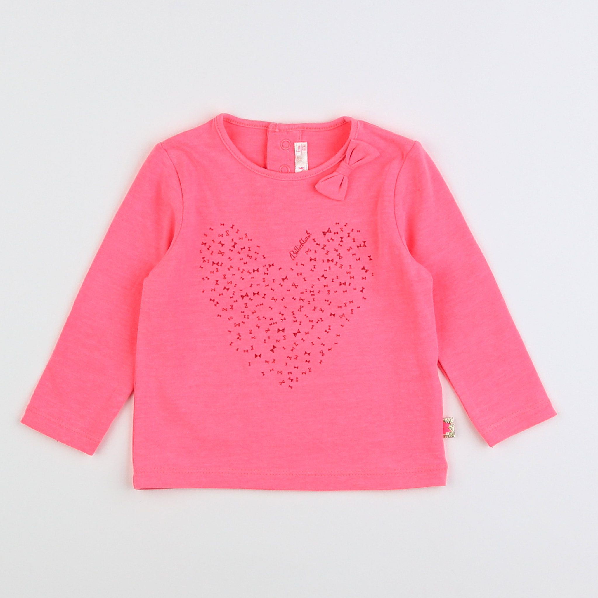 Billie Blush - tee-shirt rose fluo - 6 mois