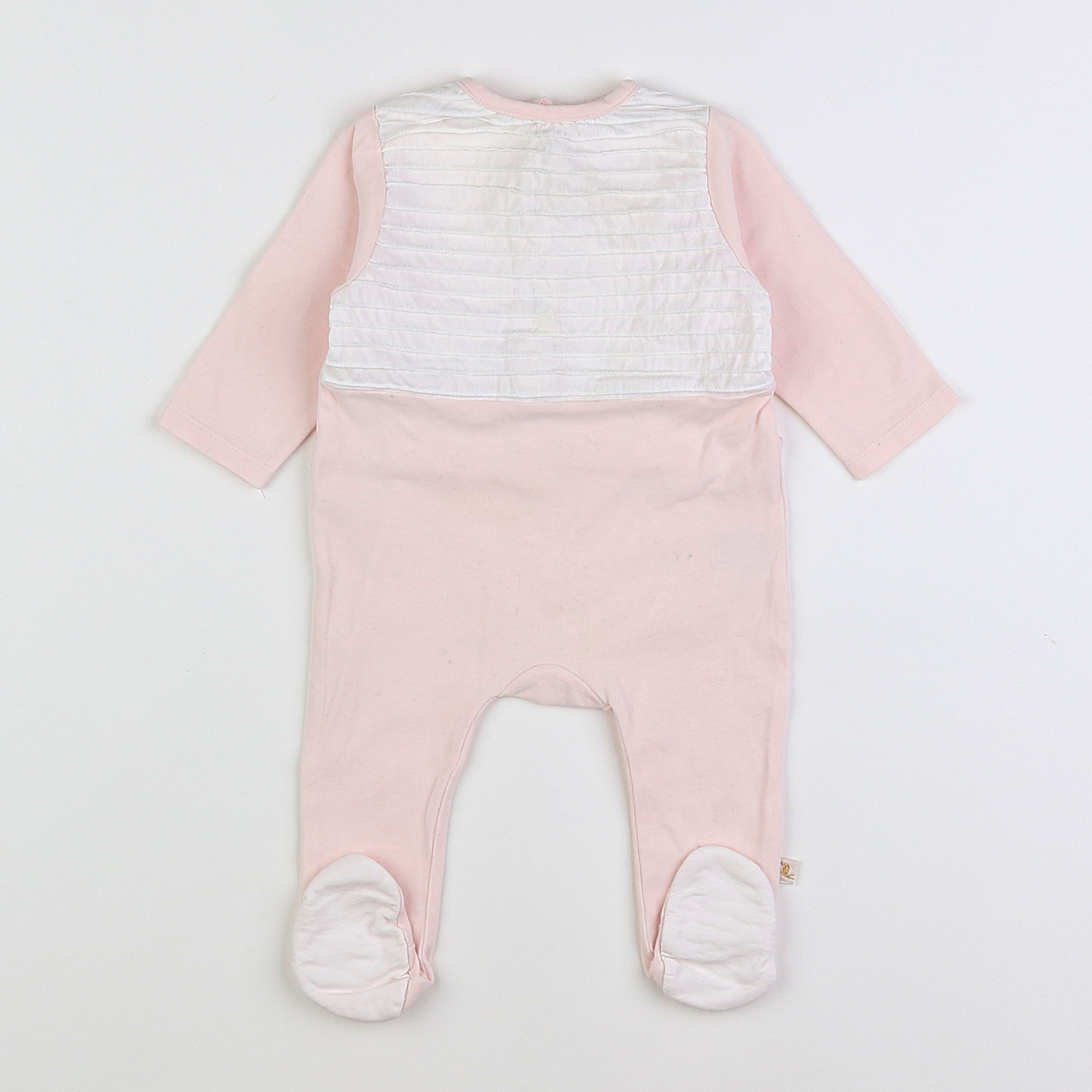 Les Enfantines - pyjama coton rose - 3 mois