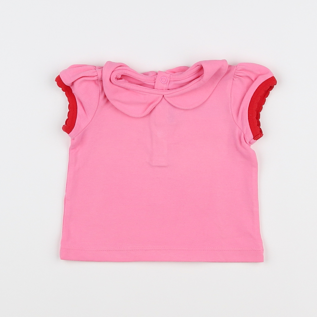 Jacadi - polo rose - 1/6 mois