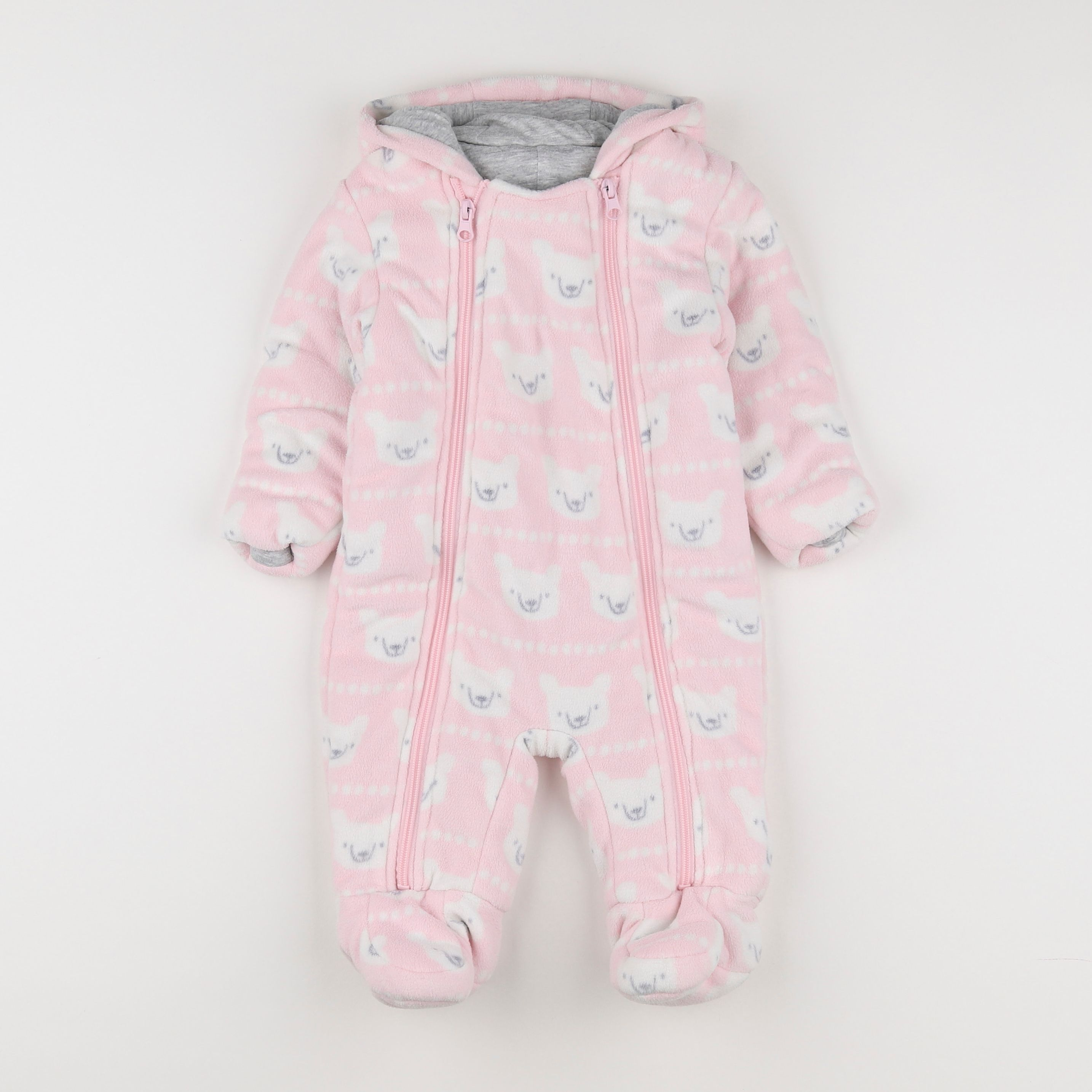 Marks & Spencer  - combi-pilote rose, blanc - 3/6 mois