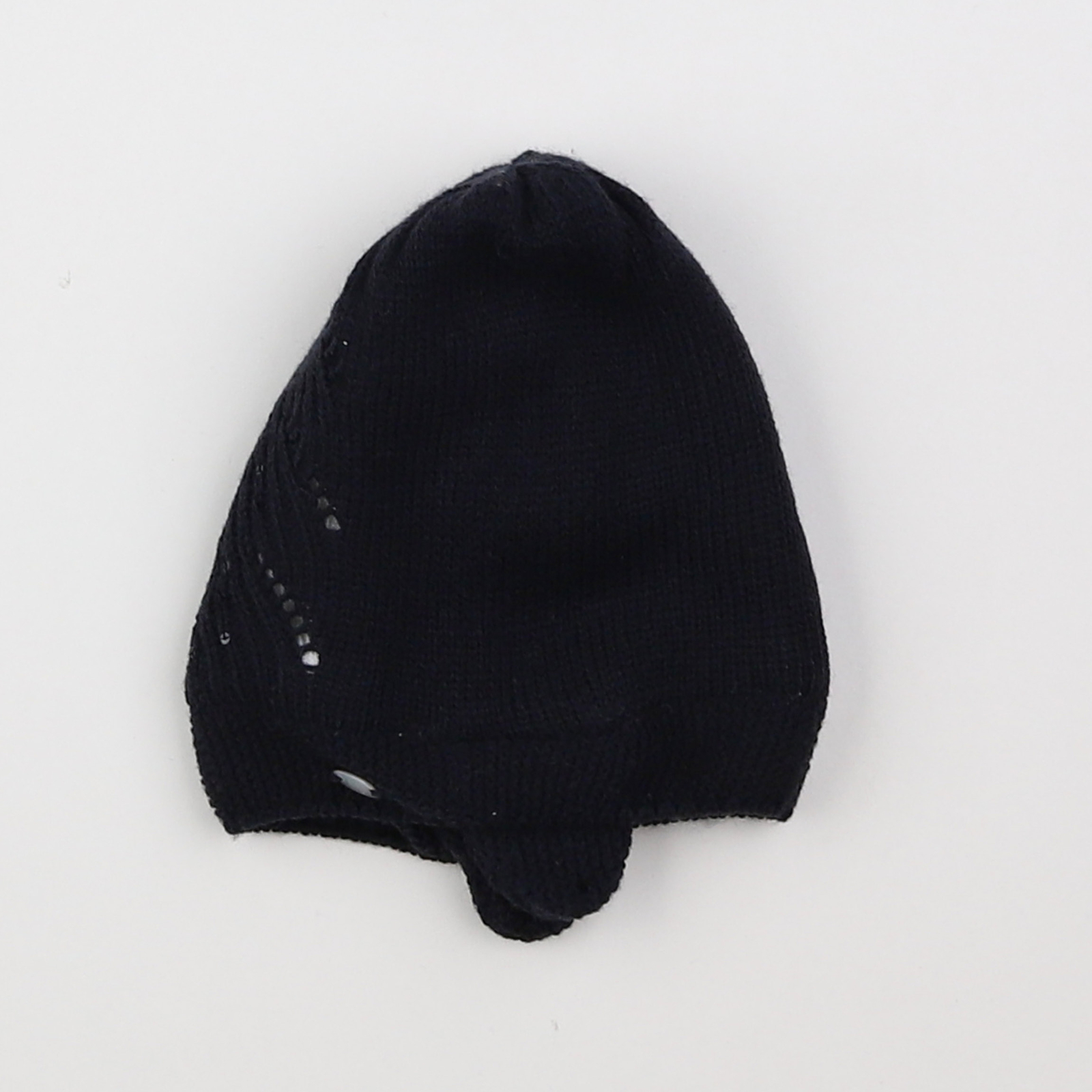 Bonnet noir, blanc - IKKS - 6/18 mois - vêtements enfant d'occasion