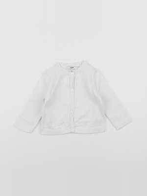 Cyrillus - gilet blanc - 6 mois