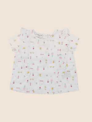 Cyrillus - blouse multicolore - 6 mois