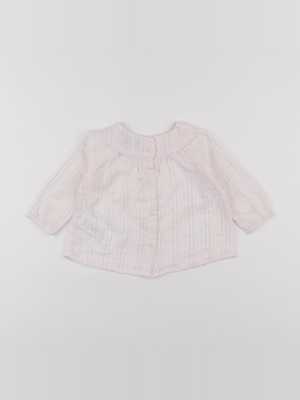 Cyrillus - blouse blanc, or - 6 mois