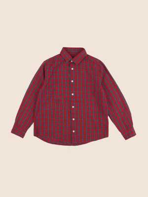 Cyrillus - chemise rouge - 10 ans