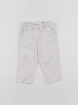 Cyrillus - pantalon blanc, rouge - 18 mois