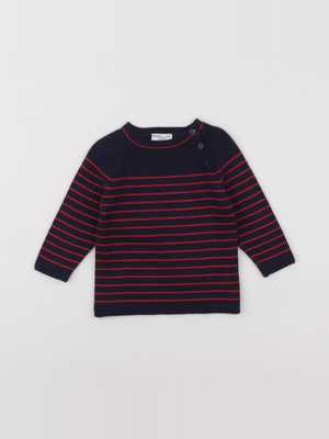 Cyrillus - robe bleu, rouge - 6 mois