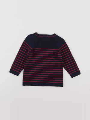 Cyrillus - robe bleu, rouge - 6 mois