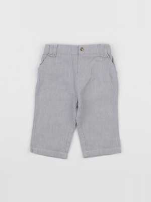 Cyrillus - pantalon blanc, bleu - 6 mois