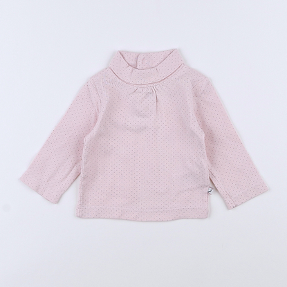 Sous-pull violet - JACADI - 6 mois - vêtements enfant d'occasion