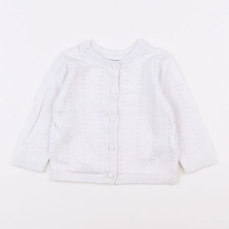 Gilet blanc - VERTBAUDET - 3 mois - vêtements enfant d'occasion