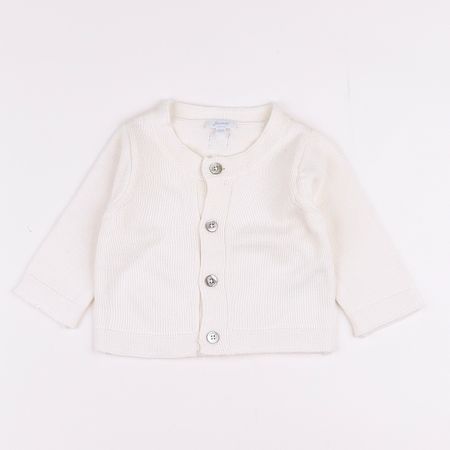 Gilet blanc - JACADI - 6 mois - vêtements enfant d'occasion