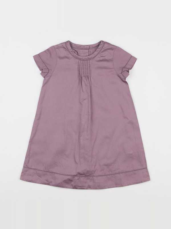 Cyrillus - robe violet - 12 mois