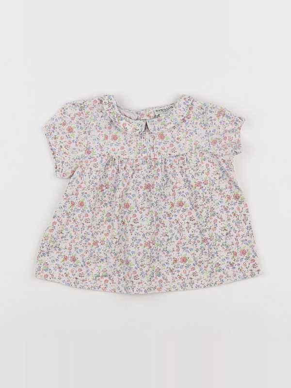 Cyrillus - blouse rose - 12 mois
