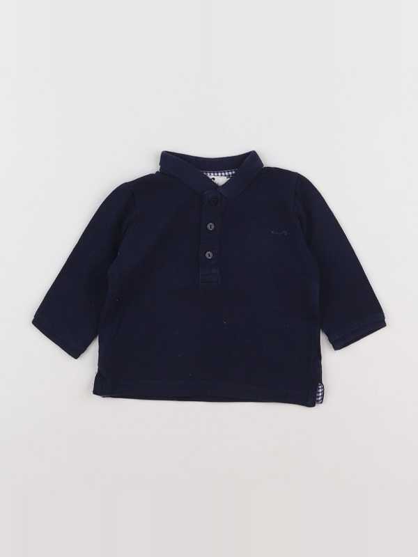 Cyrillus - polo bleu - 6 mois