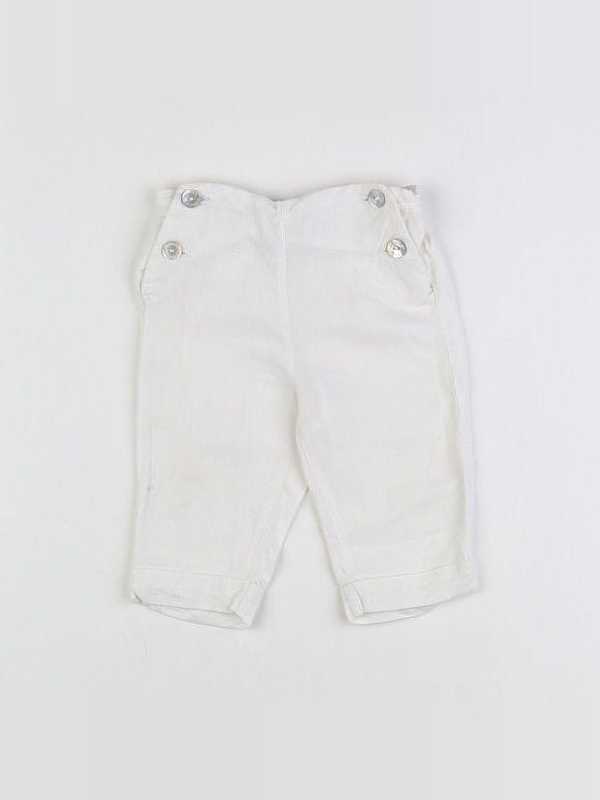 Cyrillus - pantalon blanc - 12 mois