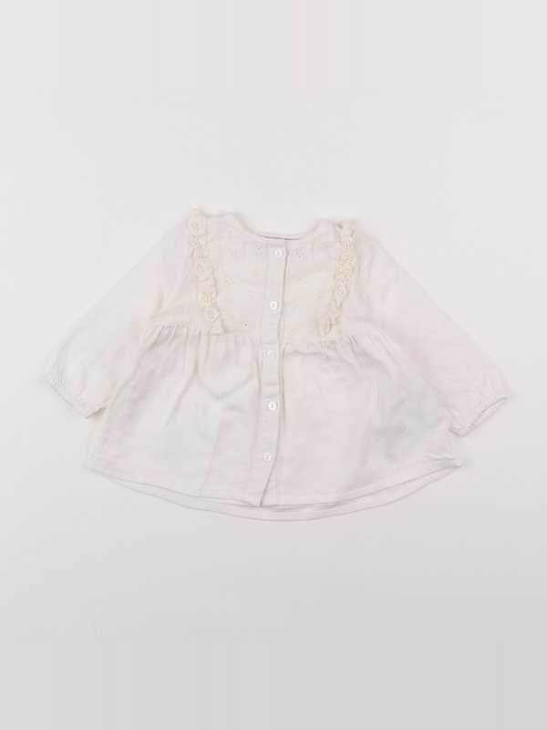 Cyrillus - blouse blanc - 6 mois