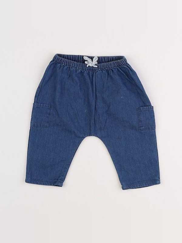 Cyrillus - pantalon bleu - 6 mois