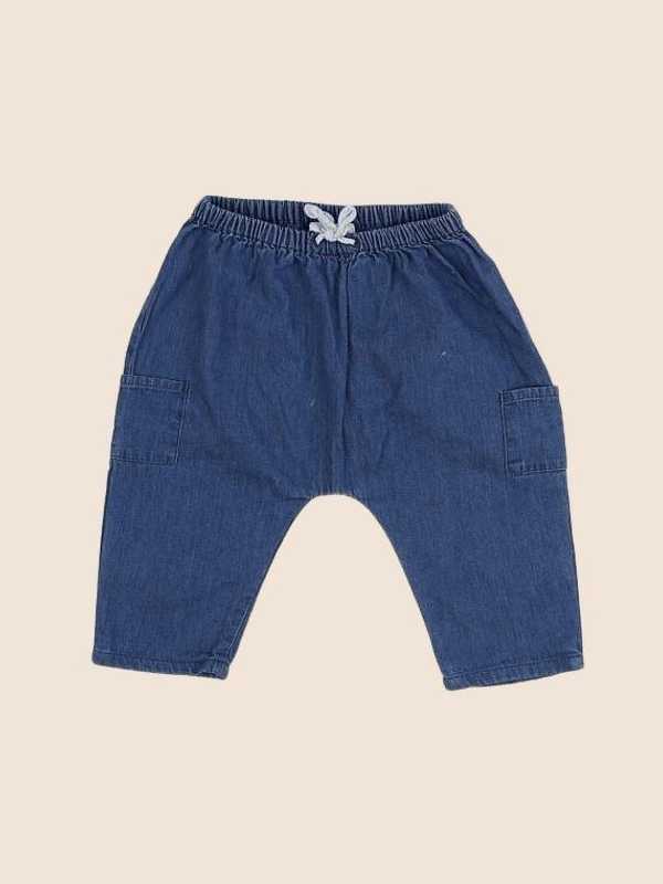 Cyrillus - pantalon bleu - 6 mois