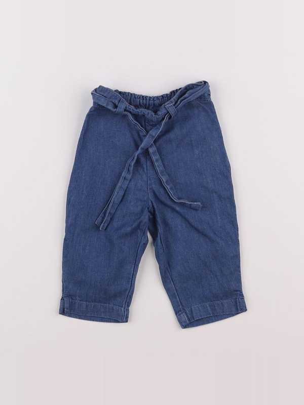 Cyrillus - pantalon bleu - 6 mois