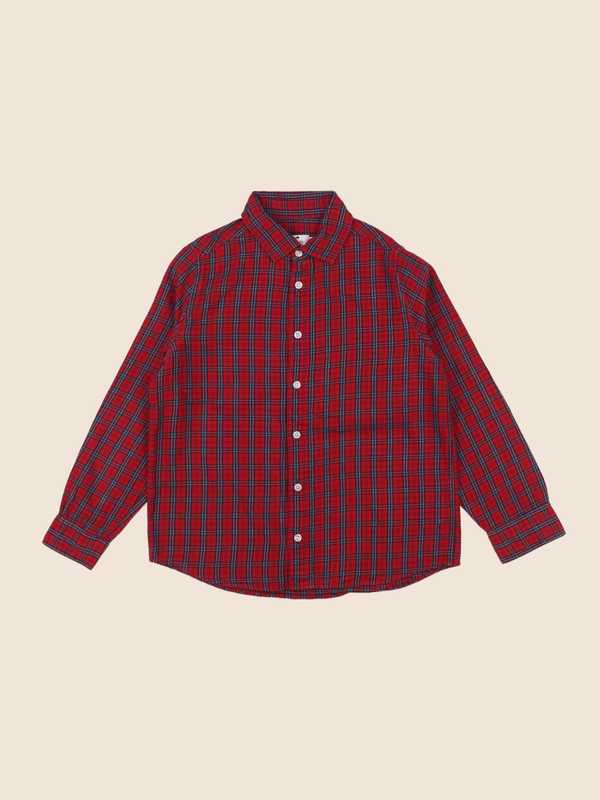 Cyrillus - chemise rouge - 10 ans