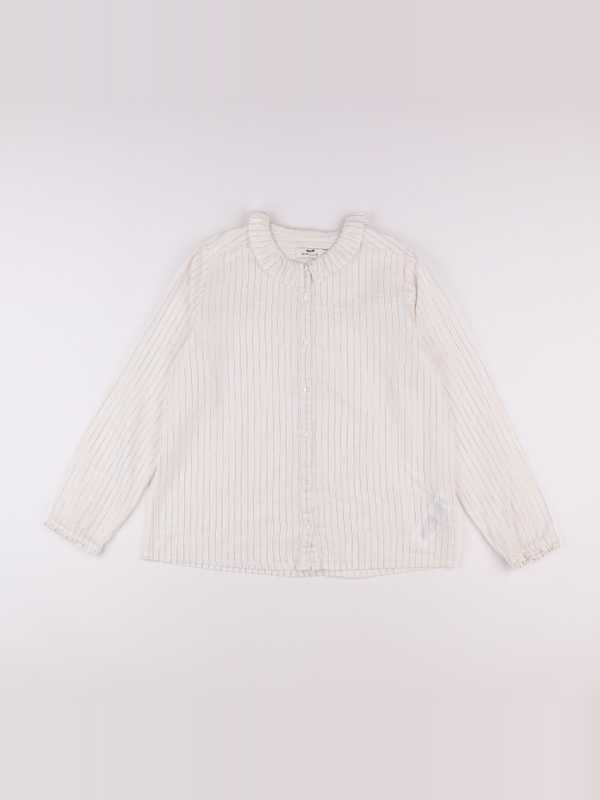 Cyrillus - chemise or, blanc - 14 ans