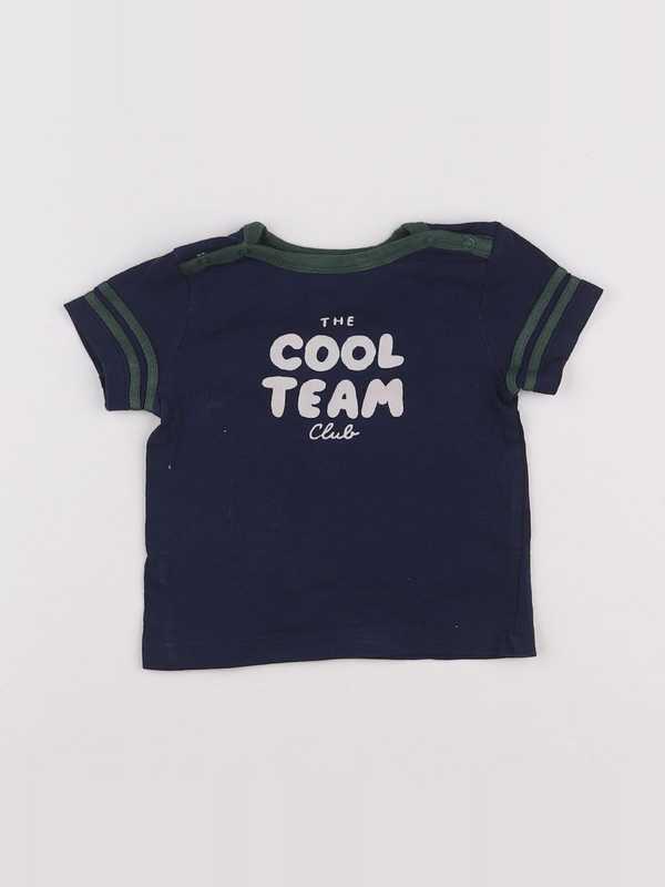 Cyrillus - tee-shirt vert, bleu - 6 mois