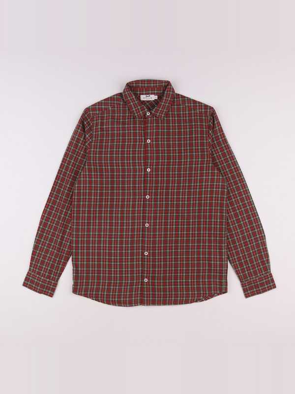 Cyrillus - chemise vert, rouge - 14 ans