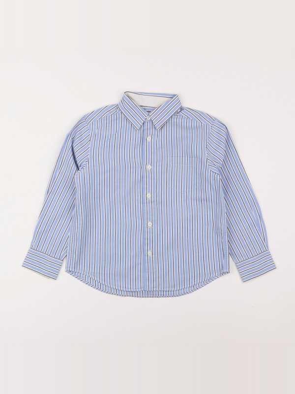 Cyrillus - chemise bleu, blanc - 6 ans