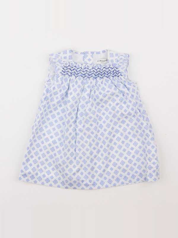 Cyrillus - robe bleu - 6 mois