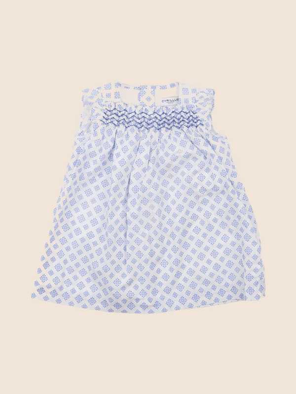 Cyrillus - robe bleu - 6 mois