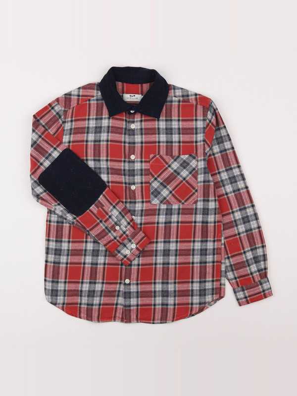 Cyrillus - chemise rouge - 10 ans