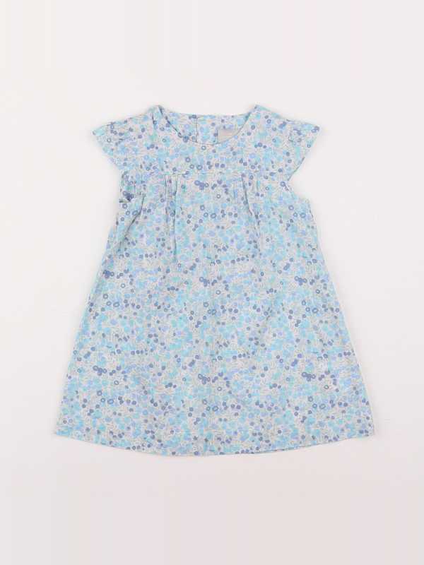 Cyrillus - robe bleu - 12 mois