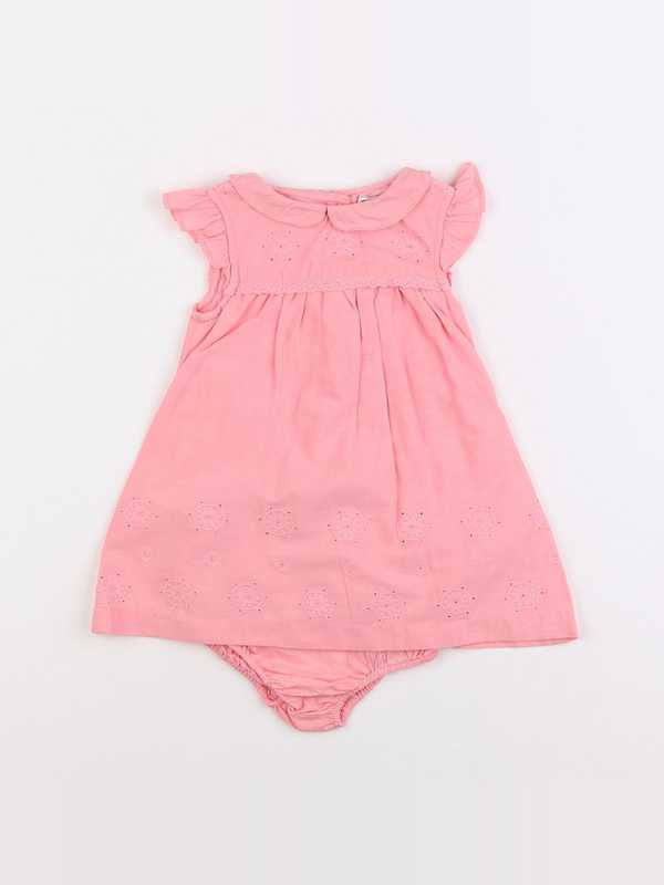 Cyrillus - robe rose - 3 mois