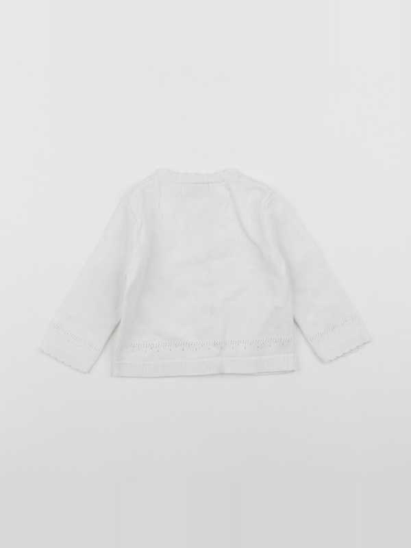 Cyrillus - gilet blanc - 6 mois