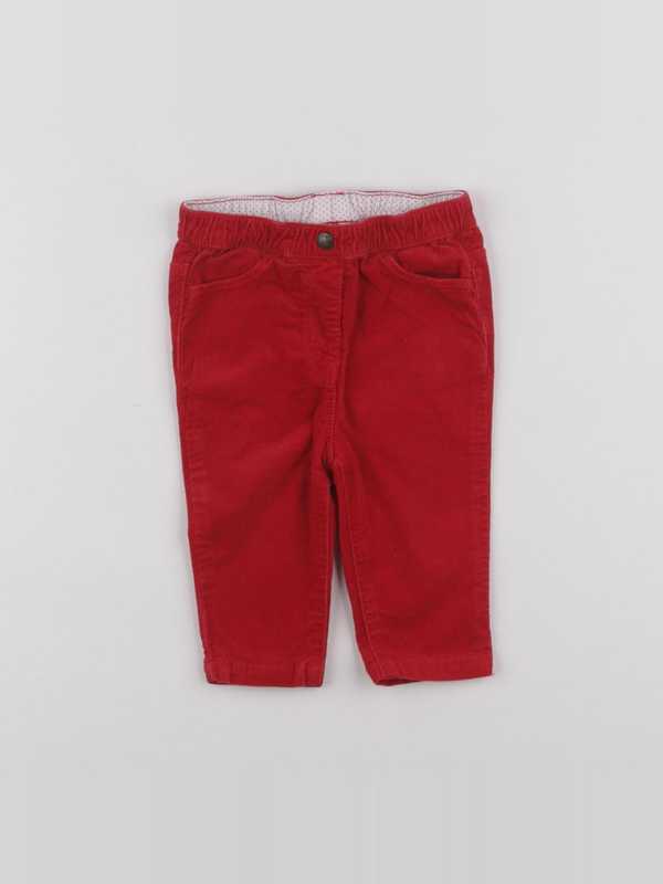 Cyrillus - pantalon rouge - 6 mois